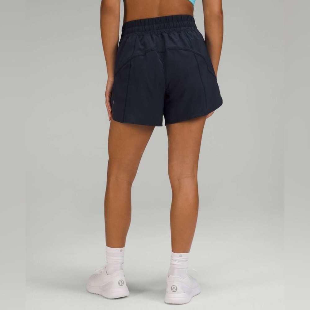C - Lululemon Track That High-Rise Lined Short 5"
True Navy